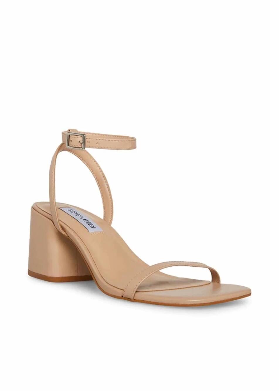 NEW STEVE MADDEN women's block heel sandal in natural